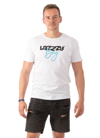 Lazzzy Boy White - VIBES TRIČKO