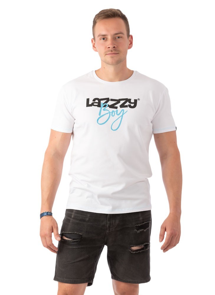 Lazzzy Boy White - VIBES TRIČKO