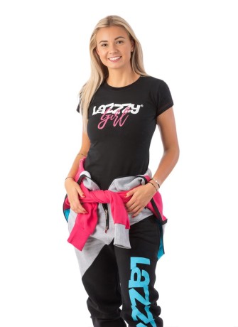 Lazzzy Girl černé tričko – Vibes styl pro holky