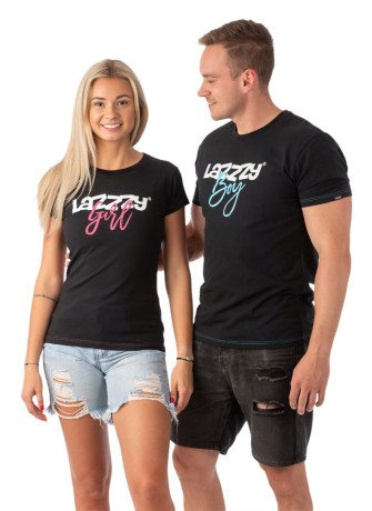 Lazzzy Girl černé tričko – Vibes styl pro holky
