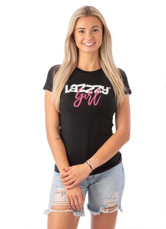 Lazzzy Girl černé tričko – Vibes styl pro holky