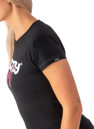 Lazzzy Girl černé tričko – Vibes styl pro holky