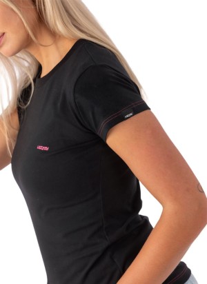 Dámské černé tričko - Lazzzy® ESSENTIALS