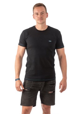 Pánské černé tričko - Lazzzy® ESSENTIALS