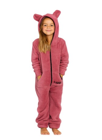 Dusty Rose Teddy - KIDS - Lazzzy® Prémiové overaly pro děti