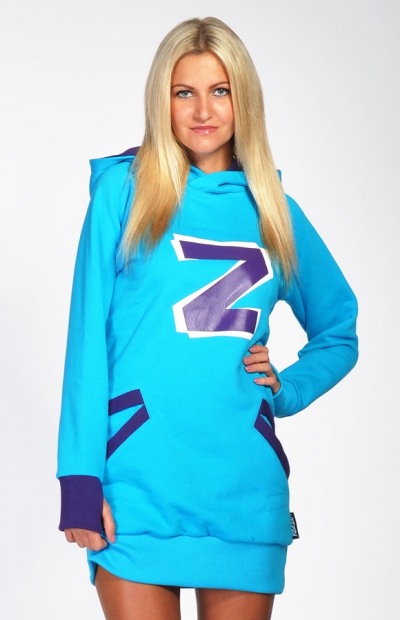 Lazzzy ® ZET hoodie torquoise